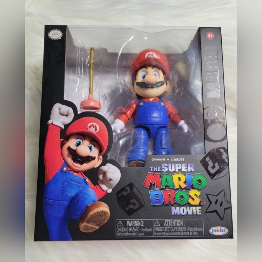 The Super Mario Bros. Movie - 5”  MarioFigure with Plunger Accessory